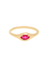July Ruby Signet Ring
