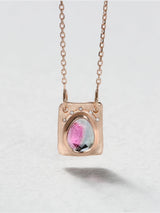 Pear Shape Plate Necklace
