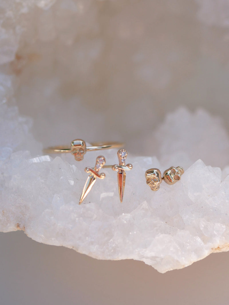 Diamond Dagger Studs