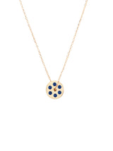 Mini Blue Sapphire Spinner Necklace