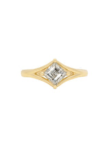 Carré Cut Split Shank Ring
