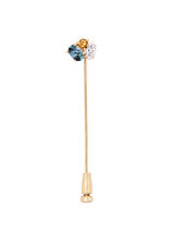 Citrine & Sapphire Stick Pin Brooch