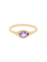 December Tanzanite Signet Ring