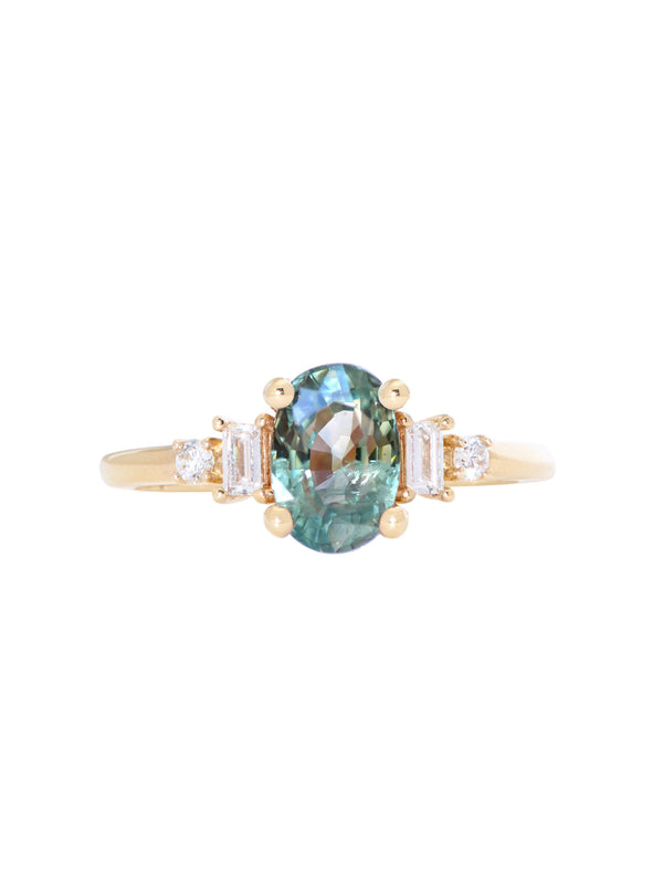 Green Sapphire James Ring