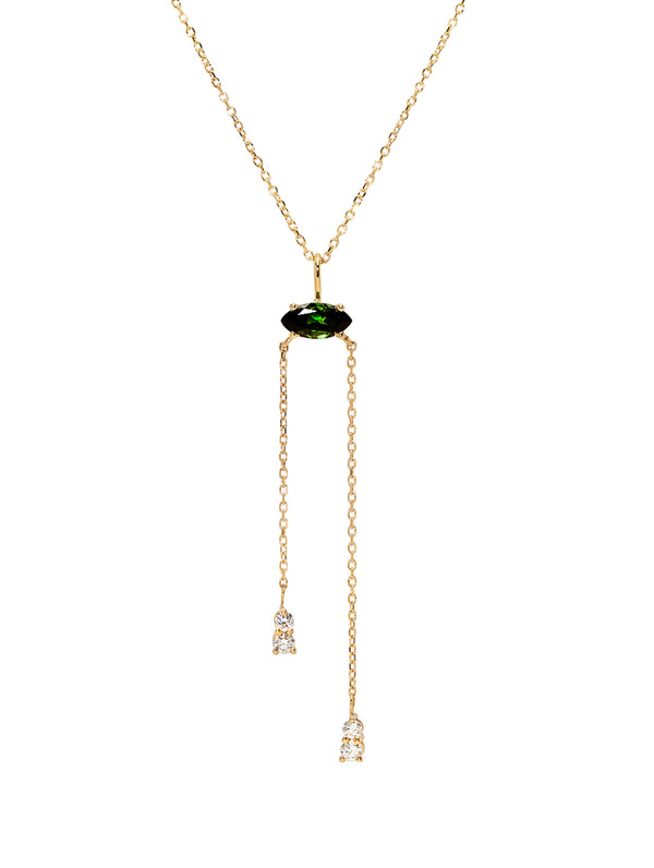 Green Tourmaline Lariat
