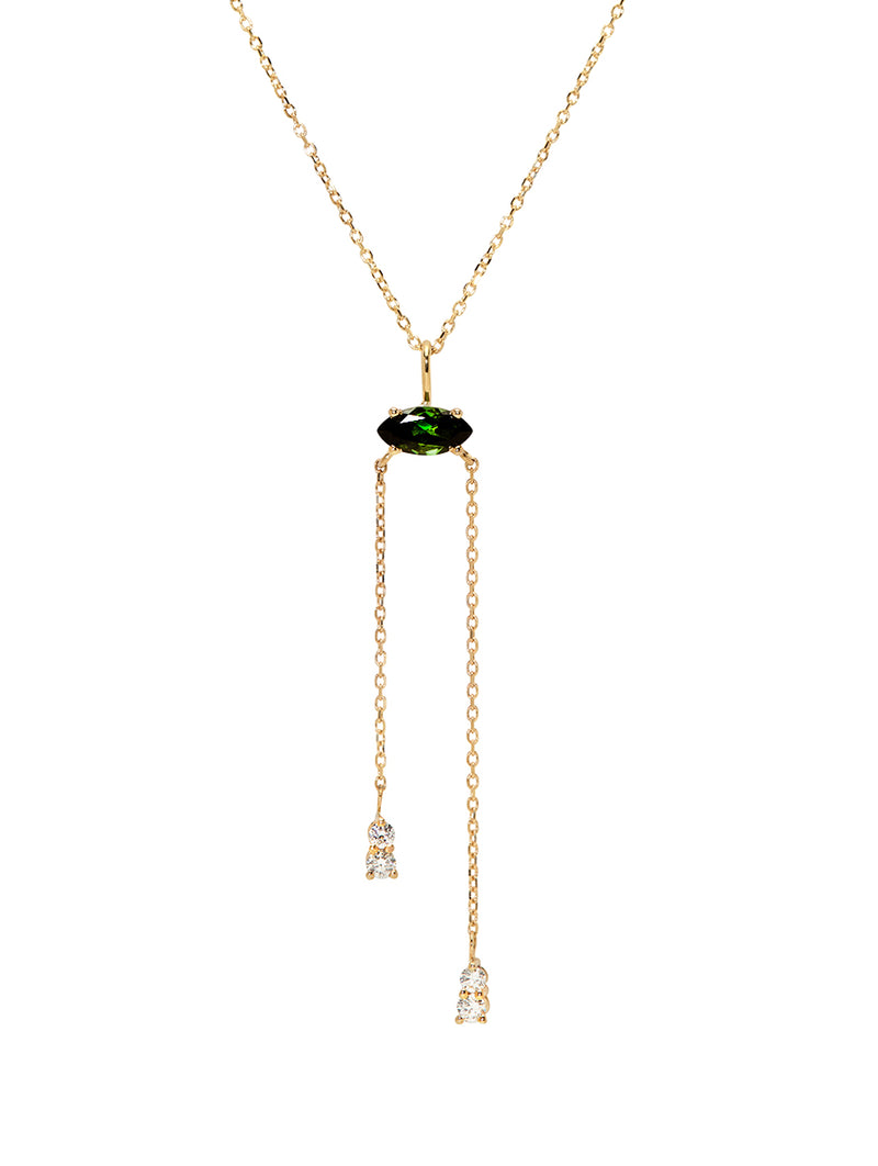 Green Tourmaline Lariat
