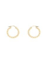 Twisted Gold Hoops