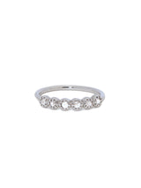 Rose White Diamond Band