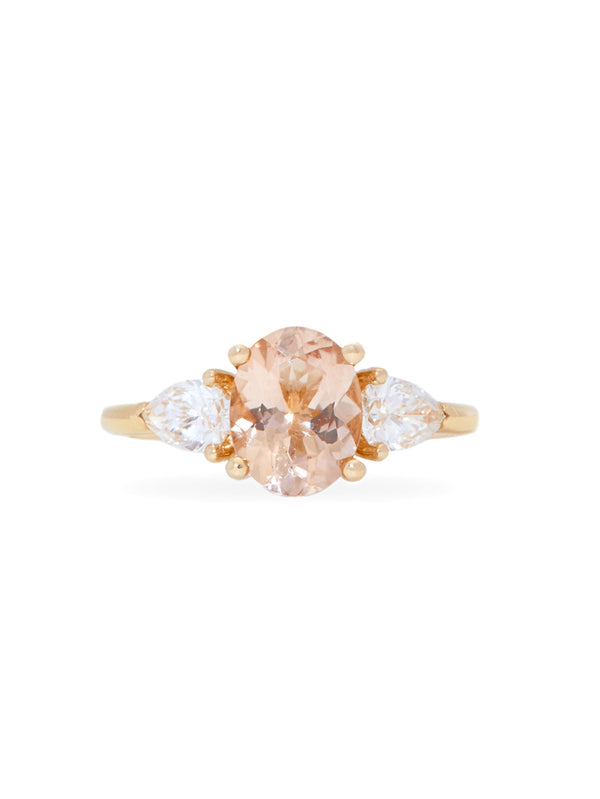 Winged Morganite Ring