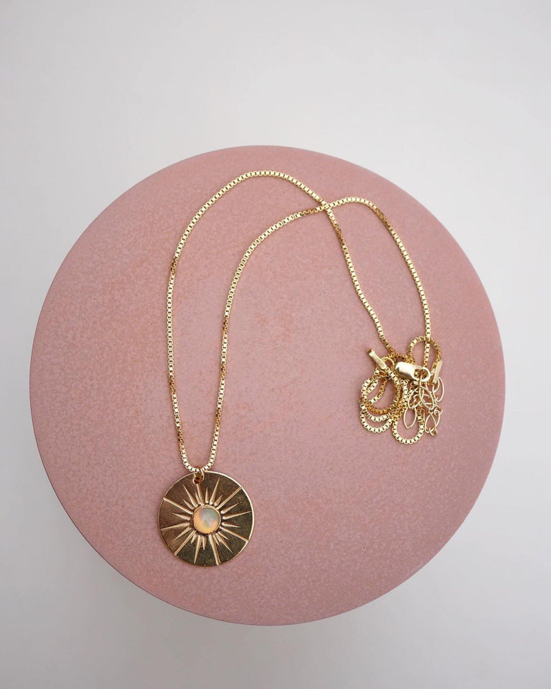 Large Opal Sun Medallion - Emily Warden Designs Site
