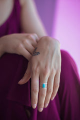 Turquoise Cage Ring - Emily Warden Designs Site