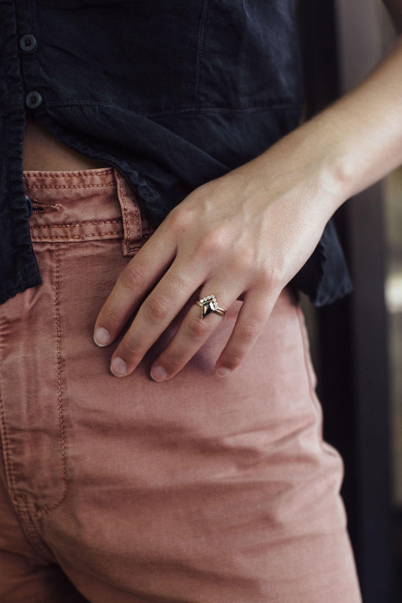 Studded Triangle Band - Emily Warden Designs Site