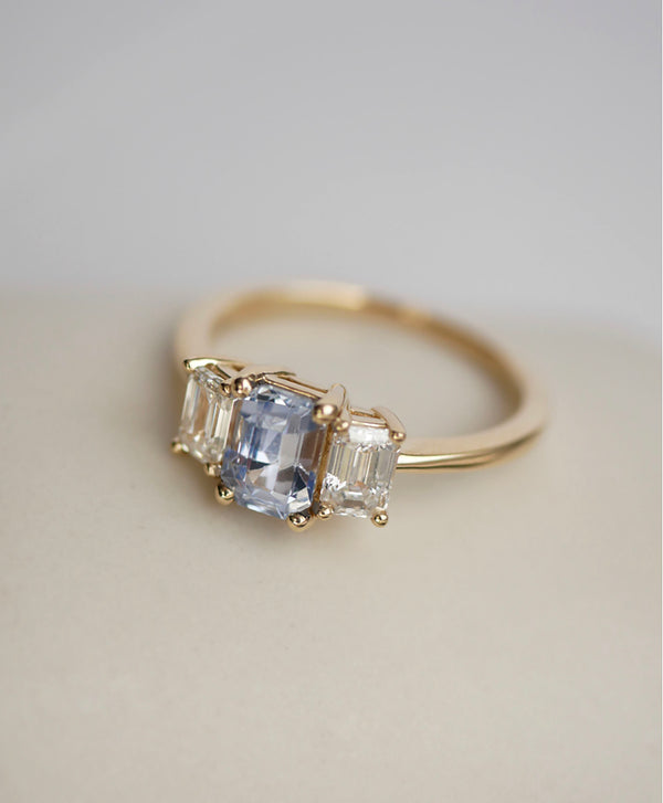 Blue Sapphire Kensington Ring