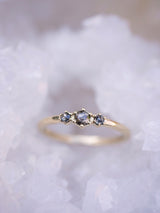 Black Diamond Honeycomb Ring