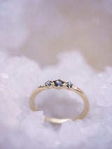 Black Diamond Honeycomb Ring