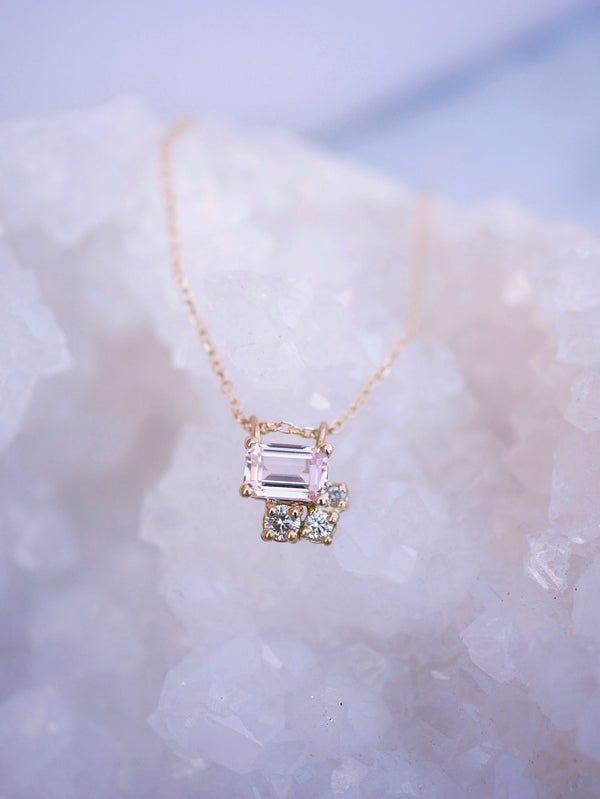 Pink Sapphire Balance Necklace