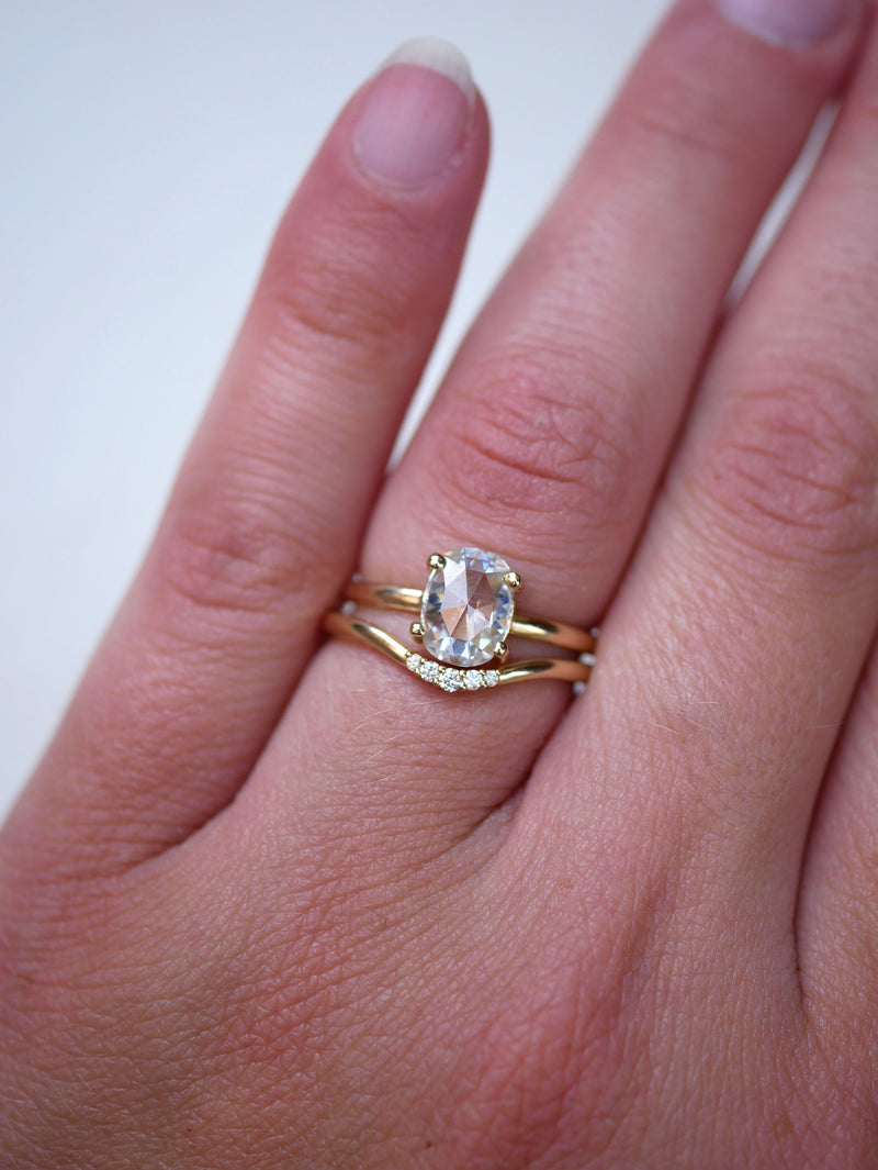 Vintage 1930s Petite Diamond Engagement Ring in Bicolor Gold – A.J. Martin