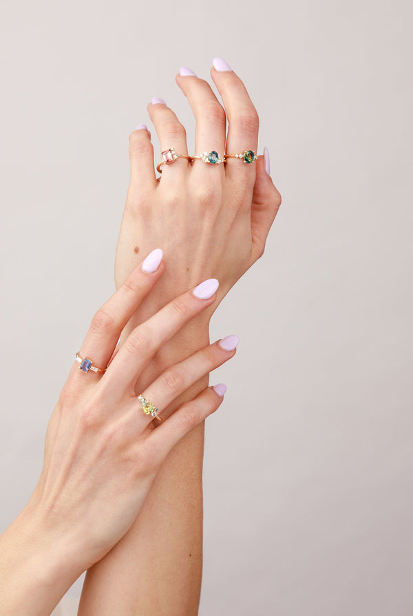 Sapphire Dew Ring