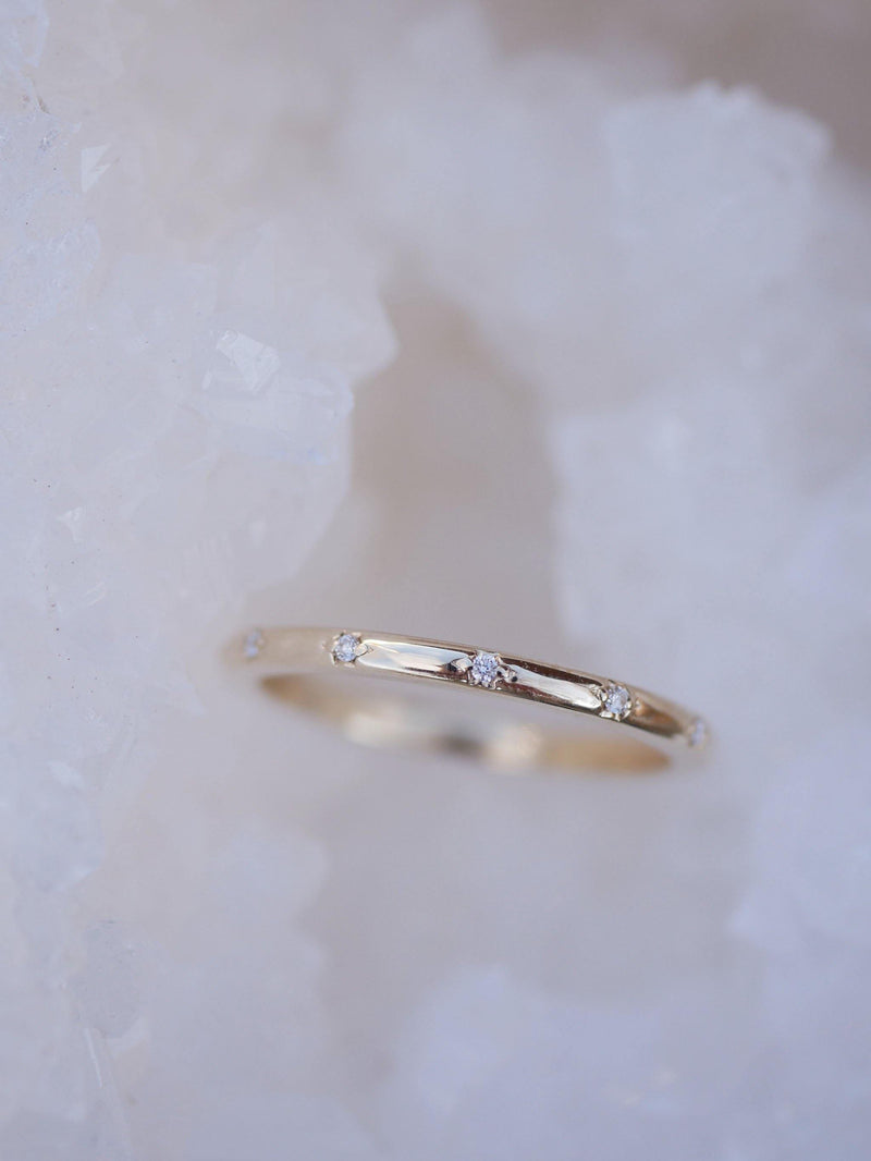Bead-Set Eternity Ring - Emily Warden Designs Site
