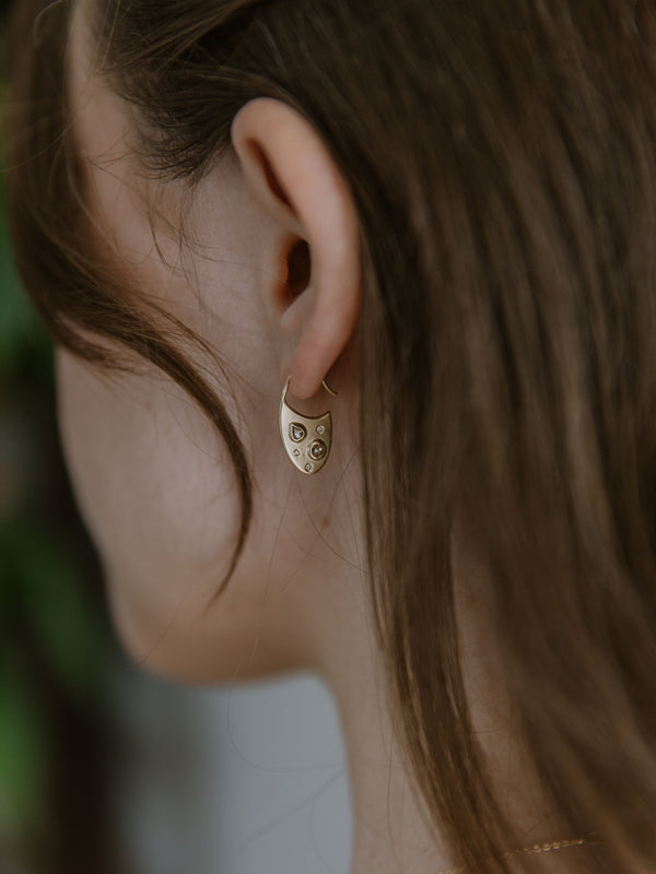 Scattered Champagne Earrings