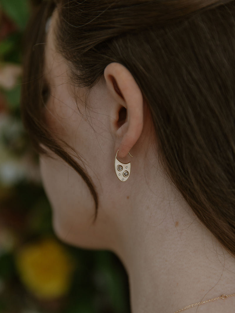 Scattered Champagne Earrings