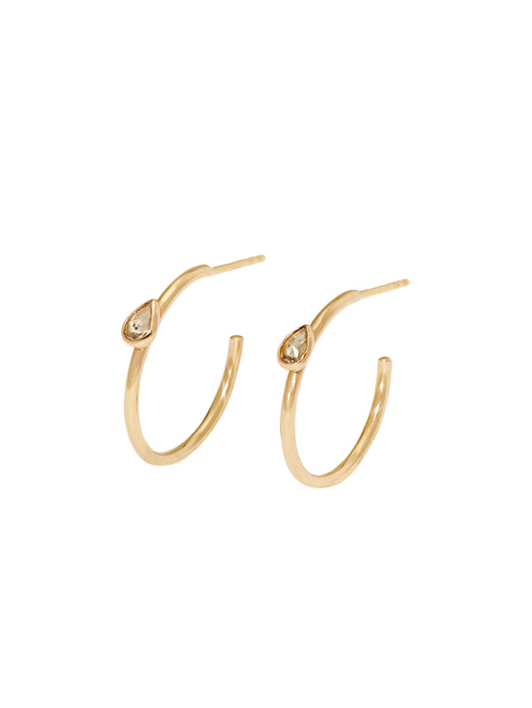 Champagne Pear Hoops