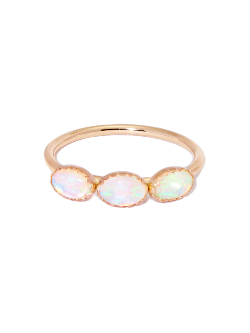 Opal Halo Ring – Emily Warden Designs