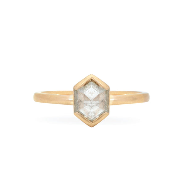 3ct Cushion Cut Half-Bezel Engagement Ring – Marrow Fine