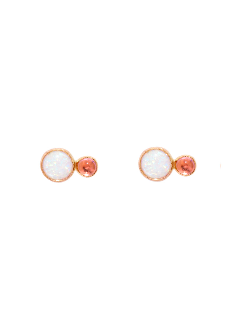 Opal Tourmaline Studs
