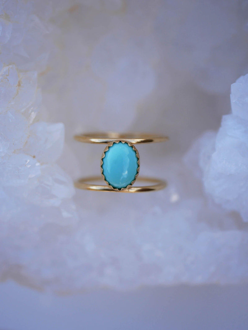 Turquoise Cage Ring - Emily Warden Designs Site